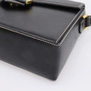 Christian Dior Shoulder Bag Leather Black Gold Auth ka5898-10