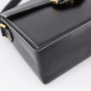 Christian Dior Shoulder Bag Leather Black Gold Auth ka5898-11