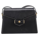 Christian Dior Shoulder Bag Leather Black Gold Auth ka5898-2