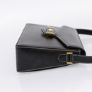 Christian Dior Shoulder Bag Leather Black Gold Auth ka5898-5