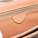 CELINE Macadam Canvas Shoulder Bag PVC Leather Brown Gold Auth ka5899-12