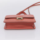 VALENTINO Hand Bag Leather 2way Pink Gold Auth ka5900A-5