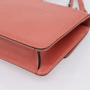 VALENTINO Hand Bag Leather 2way Pink Gold Auth ka5900A-16