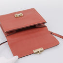 VALENTINO Hand Bag Leather 2way Pink Gold Auth ka5900A-18