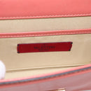 VALENTINO Hand Bag Leather 2way Pink Gold Auth ka5900A-19