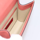 VALENTINO Hand Bag Leather 2way Pink Gold Auth ka5900A-20