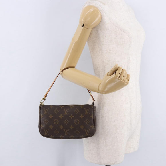 LOUIS VUITTON Monogram Pochette Accessoires Pouch M51980 LV Auth ka5901A