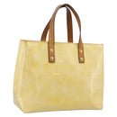 LOUIS VUITTON Monogram Vernis Reade PM Hand Bag Gris M91145 LV Auth ka5904-1