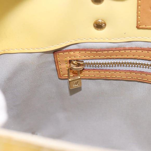 LOUIS VUITTON Monogram Vernis Reade PM Hand Bag Gris M91145 LV Auth ka5904