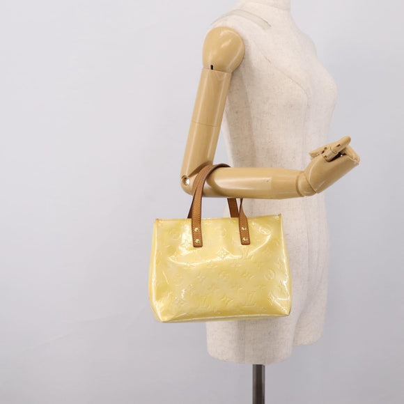 LOUIS VUITTON Monogram Vernis Reade PM Hand Bag Gris M91145 LV Auth ka5904