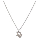 Christian Dior Necklace metal Silver Auth ka5906-1