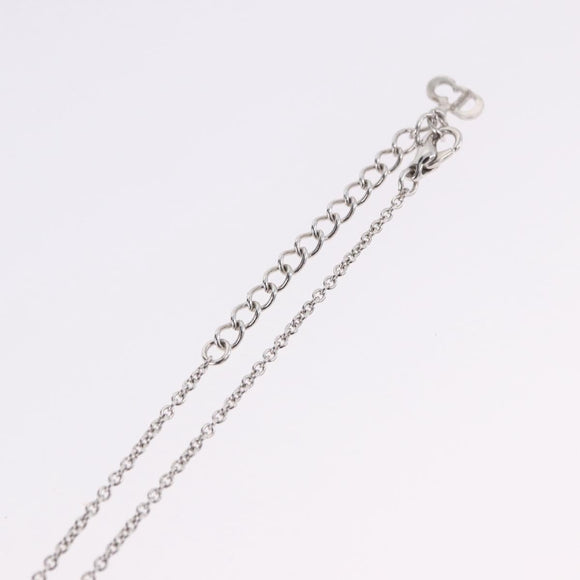 Christian Dior Necklace metal Silver Auth ka5906