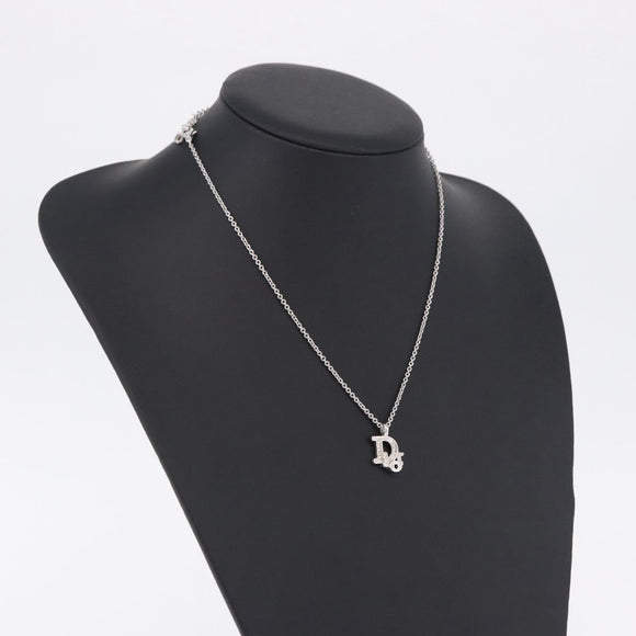 Christian Dior Necklace metal Silver Auth ka5906