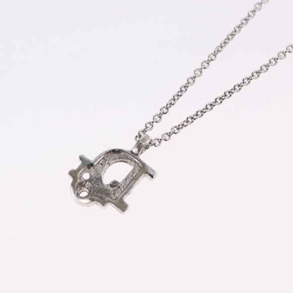 Christian Dior Necklace metal Silver Auth ka5906
