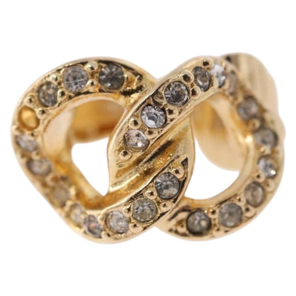 Christian Dior Earring metal Gold Auth ka5907