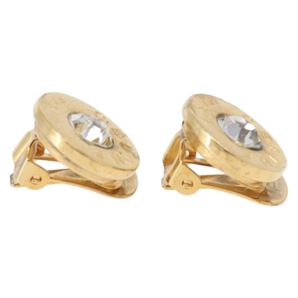 CELINE Earring metal Gold Auth ka5908