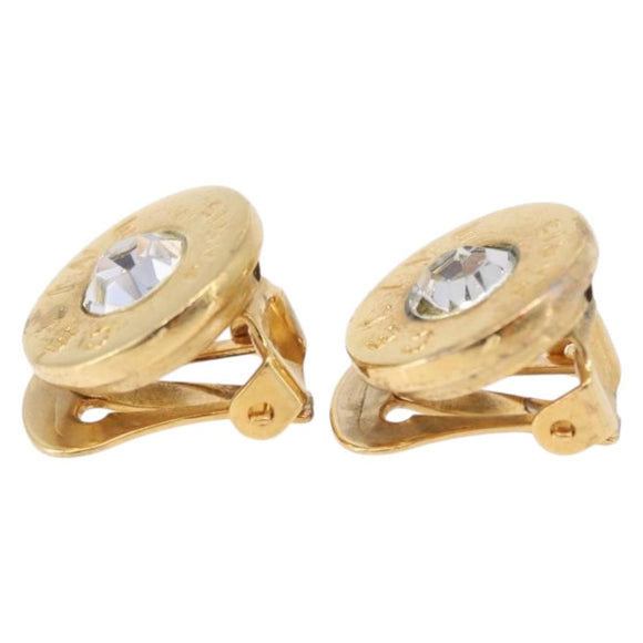 CELINE Earring metal Gold Auth ka5908