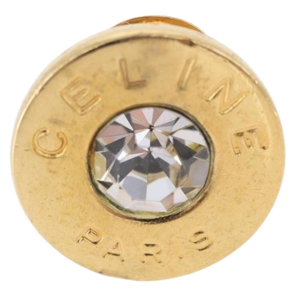 CELINE Earring metal Gold Auth ka5908