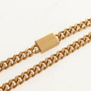 SAINT LAURENT Chain Shoulder Bag Leather Red Gold Auth ka590M-8