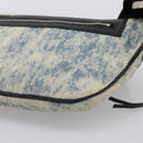 SAINT LAURENT Waist Bag Canvas Blue Silver Auth ka5910-12