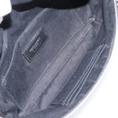 SAINT LAURENT Waist Bag Canvas Blue Silver Auth ka5910-17