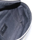 SAINT LAURENT Waist Bag Canvas Blue Silver Auth ka5910-18