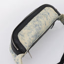 SAINT LAURENT Waist Bag Canvas Blue Silver Auth ka5910-6