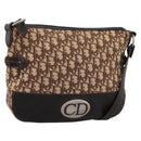 Christian Dior Trotter Canvas Shoulder Bag Beige Auth ka5911A-1