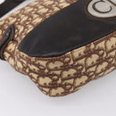 Christian Dior Trotter Canvas Shoulder Bag Beige Auth ka5911A-12