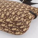 Christian Dior Trotter Canvas Shoulder Bag Beige Auth ka5911A-13