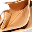 CELINE Macadam Canvas Tote Bag PVC Leather Beige Gold Auth ka5912-12