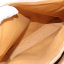 CELINE Macadam Canvas Tote Bag PVC Leather Beige Gold Auth ka5912-20