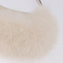 FENDI Hand Bag fur White Gold Auth ka5913SAM-11