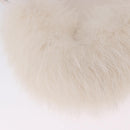 FENDI Hand Bag fur White Gold Auth ka5913SAM-12
