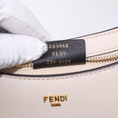 FENDI Hand Bag fur White Gold Auth ka5913SAM-21