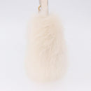 FENDI Hand Bag fur White Gold Auth ka5913SAM-4