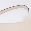 FENDI Hand Bag fur White Gold Auth ka5913SAM-8