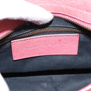 BALENCIAGA Classic Mini City Hand Bag Leather 2way Pink 300295 Auth ka5914V-17