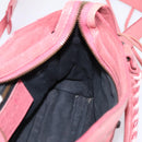 BALENCIAGA Classic Mini City Hand Bag Leather 2way Pink 300295 Auth ka5914V-19