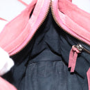 BALENCIAGA Classic Mini City Hand Bag Leather 2way Pink 300295 Auth ka5914V-20