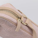 Salvatore Ferragamo Gancini Shoulder Bag Leather Pink Gold Auth ka5915A-10