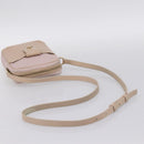 Salvatore Ferragamo Gancini Shoulder Bag Leather Pink Gold Auth ka5915A-7
