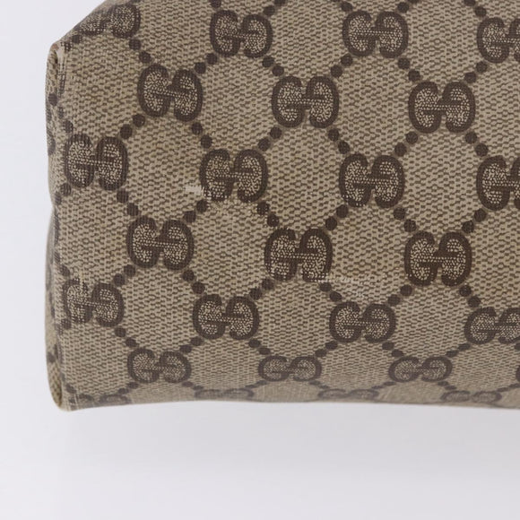 GUCCI GG Supreme Web Sherry Line Tote Bag PVC Beige Gold 39 02 003 Auth ka5917
