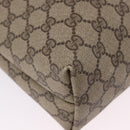 GUCCI GG Supreme Web Sherry Line Tote Bag PVC Beige Gold 39 02 003 Auth ka5917-17