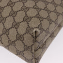 GUCCI GG Supreme Web Sherry Line Tote Bag PVC Beige Gold 39 02 003 Auth ka5917-10