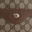 GUCCI GG Supreme Web Sherry Line Tote Bag PVC Beige Gold 39 02 003 Auth ka5917-18