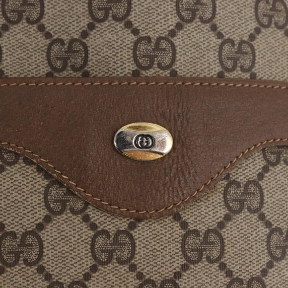 GUCCI GG Supreme Web Sherry Line Tote Bag PVC Beige Gold 39 02 003 Auth ka5917
