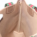 GUCCI GG Supreme Web Sherry Line Tote Bag PVC Beige Gold 39 02 003 Auth ka5917-20