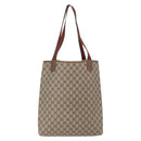 GUCCI GG Supreme Web Sherry Line Tote Bag PVC Beige Gold 39 02 003 Auth ka5917-2