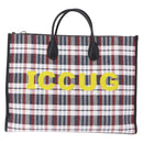 GUCCI Tote Bag Canvas 2way Multicolor Silver 659980 Auth ka5919V-2